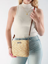 Cross Body Tas Milos Stro Les tropeziennes Groen milos TZ04-vue-porte